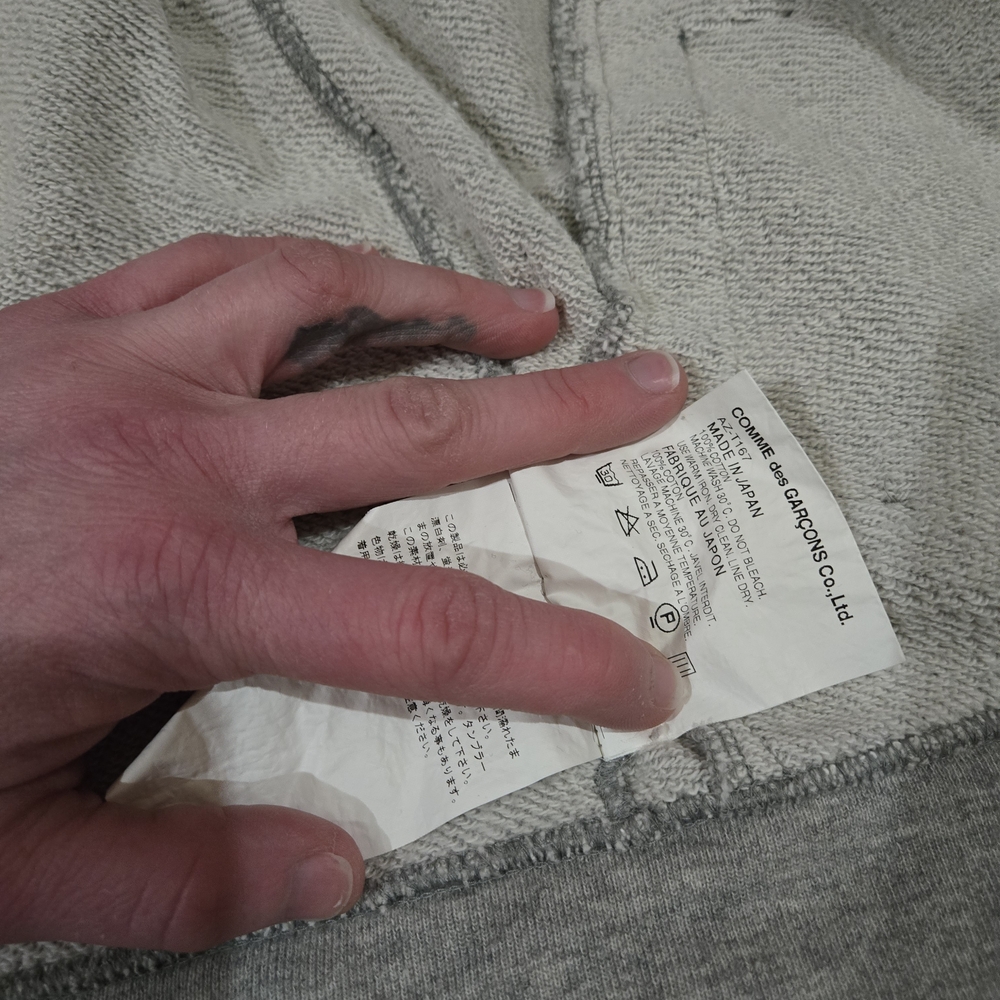 Comme des Garçons Play Gray Hoodie - SIZE L - Picture 6 of 14
